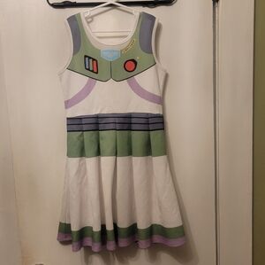 Buzz Lightyear Girls Disney Toy Story Pixar A-Line Dress Sleeveless (Sz L,10-12)